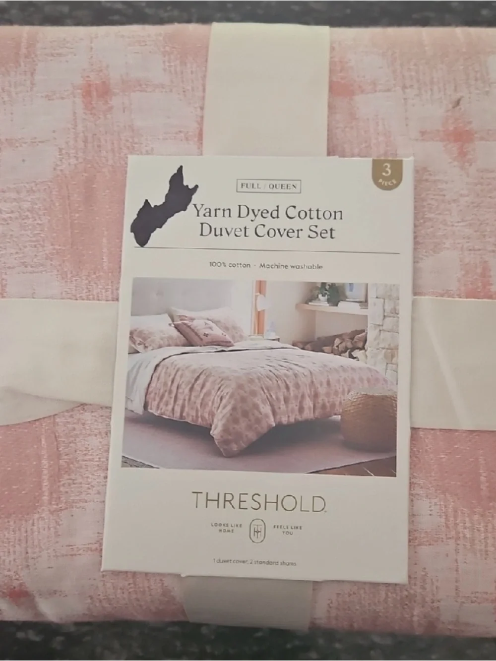 Threshold Pink Tie-Dye Pattern Duvet  Cover